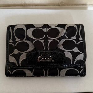 Black and White Coach Wallet